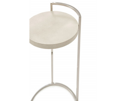 Theodore Alexander Alistair Accent Table - Overcast/Nickel