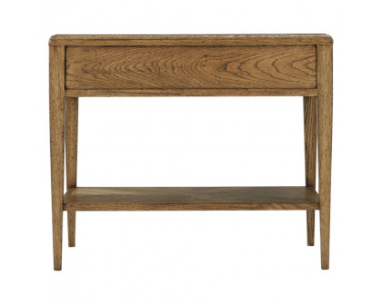 Theodore Alexander Nova Rectangular 1-Drawer Side Table - Dawn