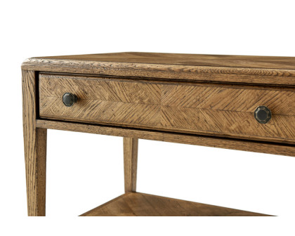 Theodore Alexander Nova Rectangular 1-Drawer Side Table - Dawn