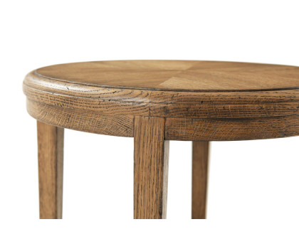 Theodore Alexander Nova 2-Tier Round Side Table - Dawn