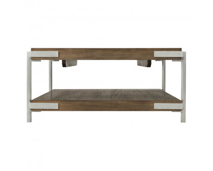 Theodore Alexander™ Casseopia Cocktail Table - Mangrove and Nickel Finish