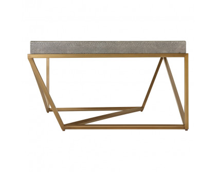 Theodore Alexander Crazy X Tray Cocktail Table - Tempest/Brass