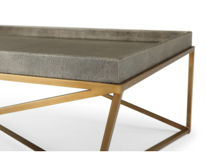 Theodore Alexander Crazy X Tray Cocktail Table - Tempest/Brass