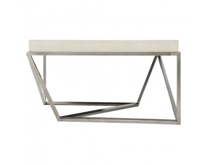 Theodore Alexander Crazy X Tray Cocktail Table - Overcast/Nickel