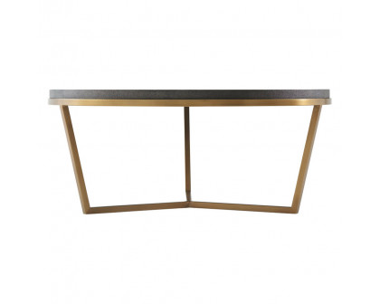 Theodore Alexander™ - Small Fisher Round Cocktail Table Shagreen