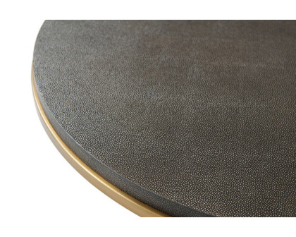 Theodore Alexander™ - Small Fisher Round Cocktail Table Shagreen