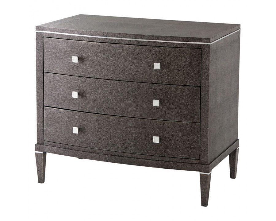 Theodore Alexander Adeline Nightstand - Tempest/Nickel