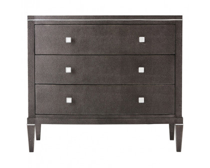 Theodore Alexander Adeline Nightstand - Tempest/Nickel