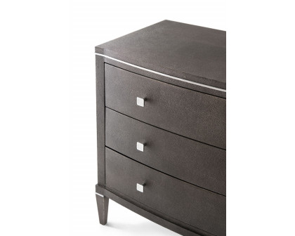 Theodore Alexander Adeline Nightstand - Tempest/Nickel