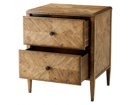 Theodore Alexander Nova 2-Drawer Nightstand - Dawn