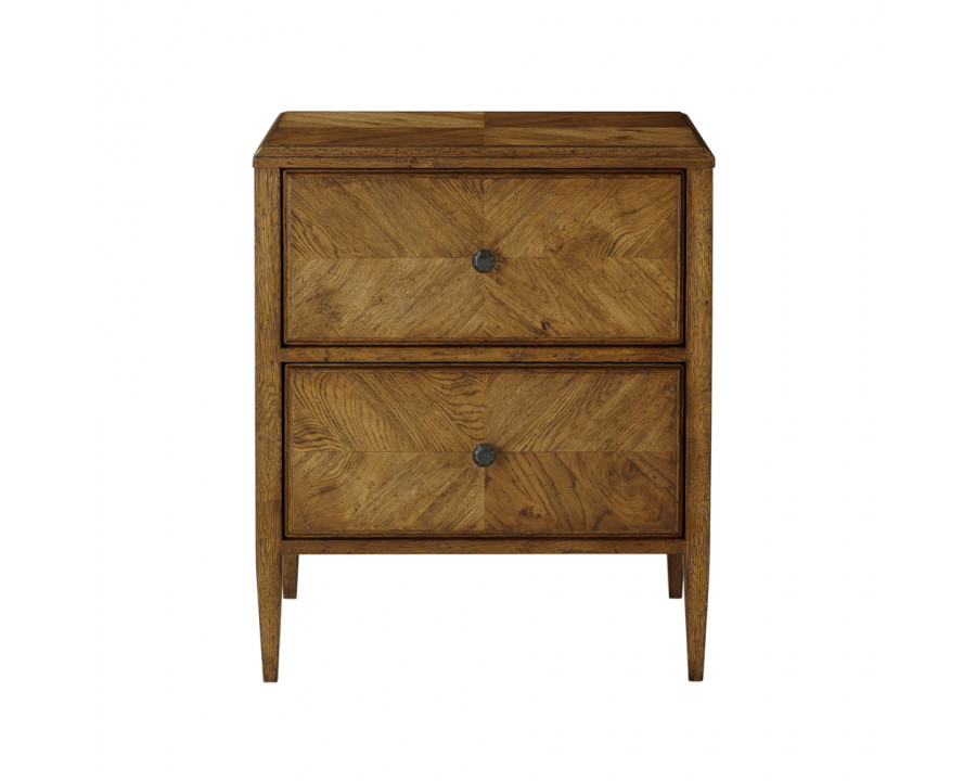 Theodore Alexander Nova 2-Drawer Nightstand - Dusk