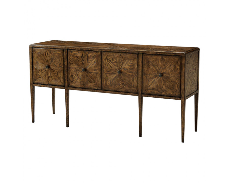 Theodore Alexander Nova 4-Door Rectangular Credenza - Dusk