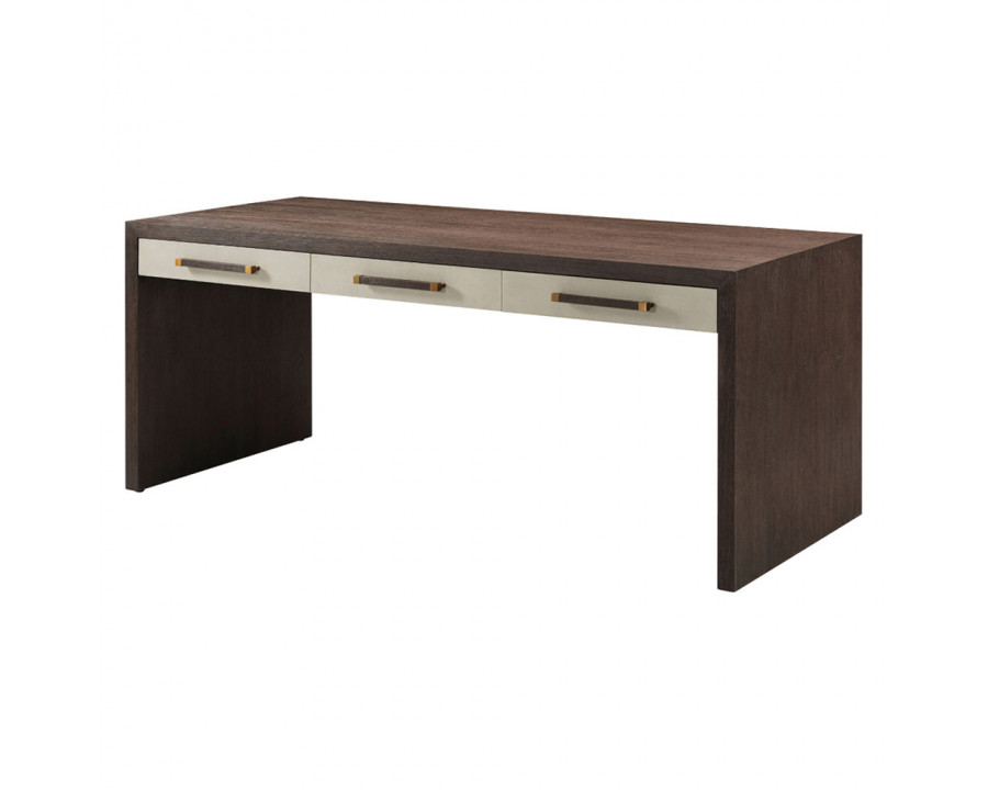 Theodore Alexander Impressions 3-Drawer Writing Table - Cardamon/Brass