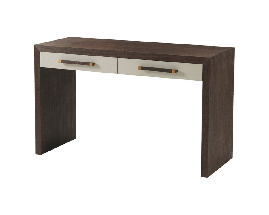 Theodore Alexander Impressions 2-Drawer Writing Table - Cardamon/Brass Writing Tables