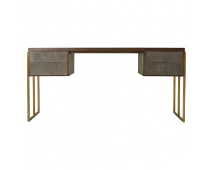 Theodore Alexander Blain Writing Desk - Tempest/Brass