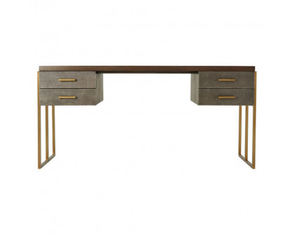 Theodore Alexander Blain Writing Desk - Tempest/Brass