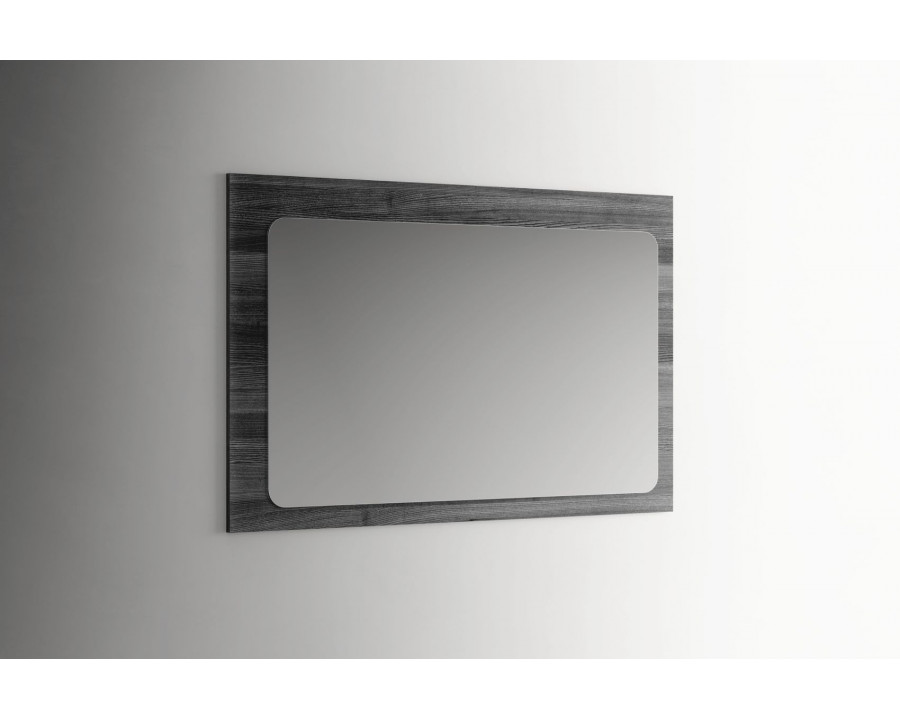 Tomasella - Vulcano Rectangular Mirror in Gray Oak, Wood