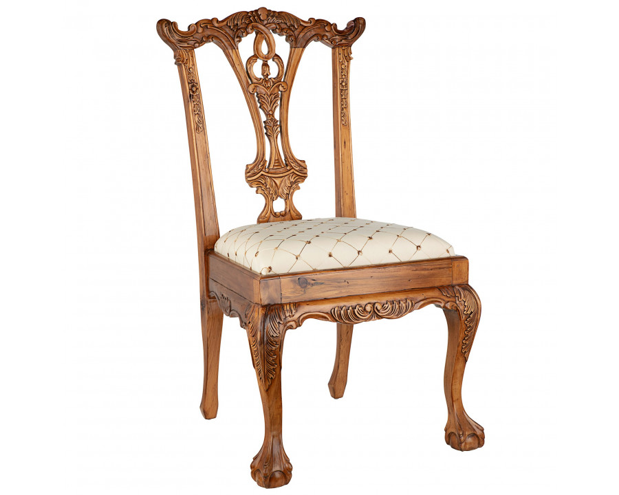 Toscano - English Chippendale Side Chair in Mahogany