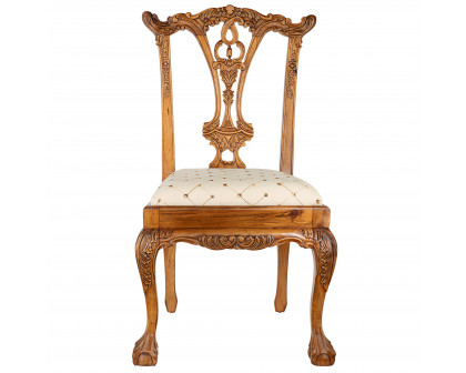 Toscano™ English Chippendale Side Chair - Mahogany