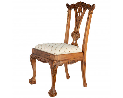 Toscano™ English Chippendale Side Chair - Mahogany