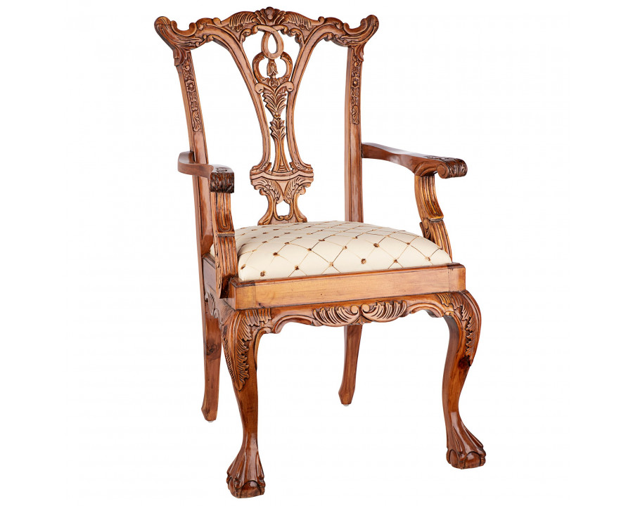 Toscano - English Chippendale Armchair in Mahogany