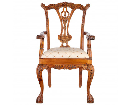 Toscano™ English Chippendale Armchair - Mahogany