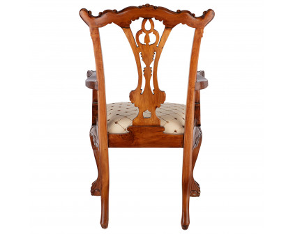 Toscano™ English Chippendale Armchair - Mahogany