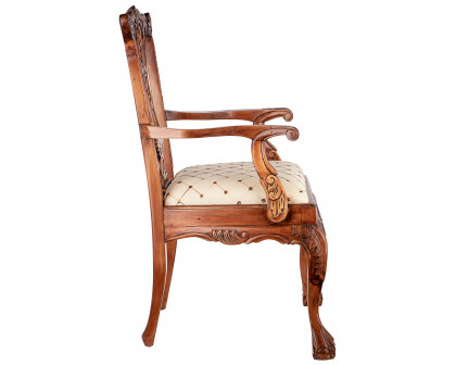 Toscano™ English Chippendale Armchair - Mahogany