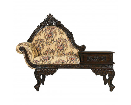 Toscano - Victorian-Style Gossip Bench in Cherry, Mahogany