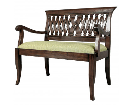 Toscano - The Wren Bench in Cherry, Mahogany