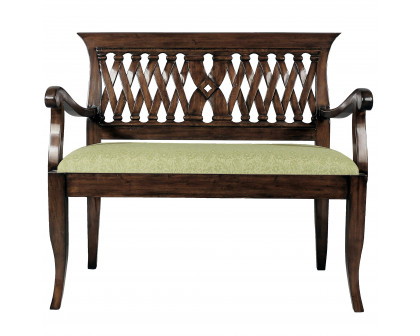 Toscano - The Wren Bench in Cherry, Mahogany