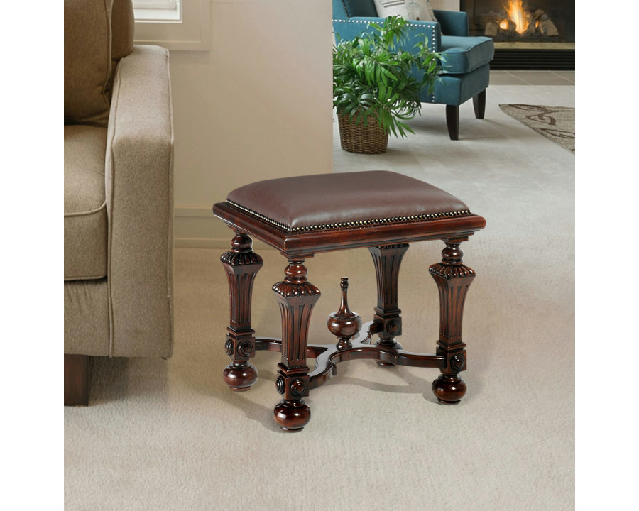 Toscano - Lord Cumberland Footstool in Brown