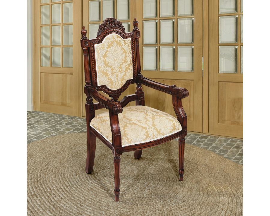 Toscano - Salon des Rosiers Armchair in Mahogany