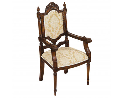 Toscano™ Salon des Rosiers Armchair - Mahogany