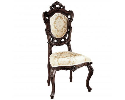 Toscano™ Toulon French Rococo Side Chair - Mahogany