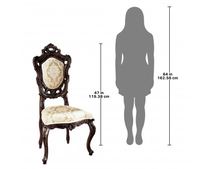 Toscano™ Toulon French Rococo Side Chair - Mahogany