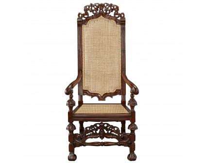 Toscano - William and Mary Armchair in Mahogany