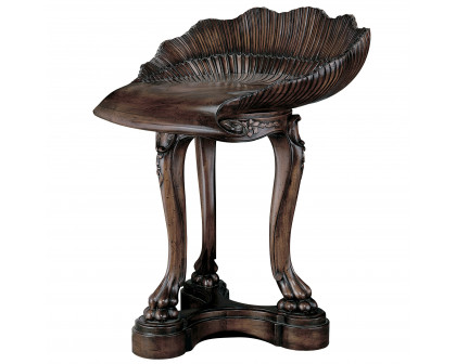 Toscano - Louis XV-Style Shell Seat in Cherry, Mahogany