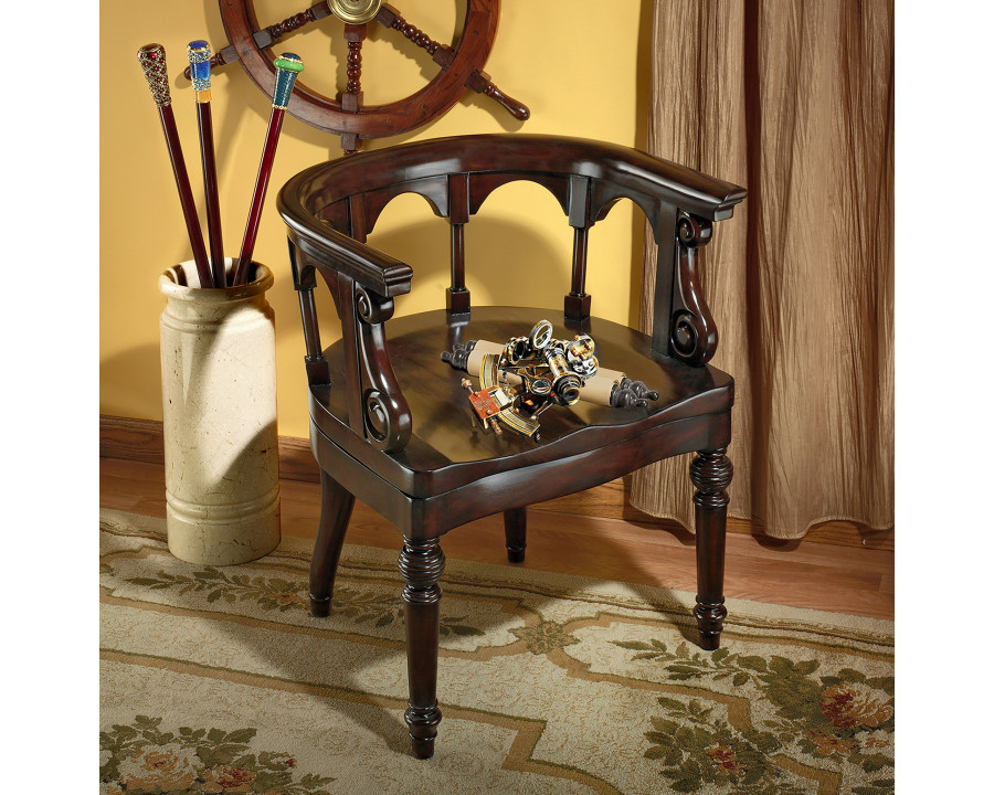 Toscano - Prince Regent Captain Chair in Walnut, Mahogany