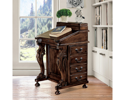 Toscano - The Captain Davenport Desk in Cherry, Mahogany