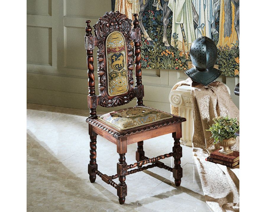 Toscano - Charles II Side Chair in Mahogany