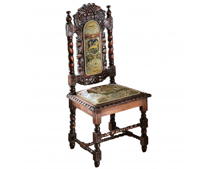 Toscano - Charles II Side Chair in Mahogany