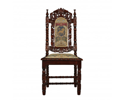 Toscano - Charles II Side Chair in Mahogany