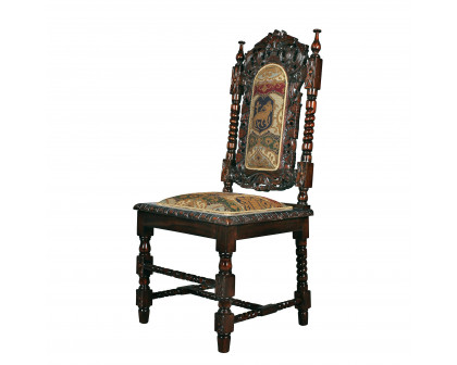 Toscano - Charles II Side Chair in Mahogany