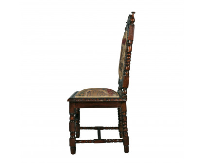 Toscano - Charles II Side Chair in Mahogany