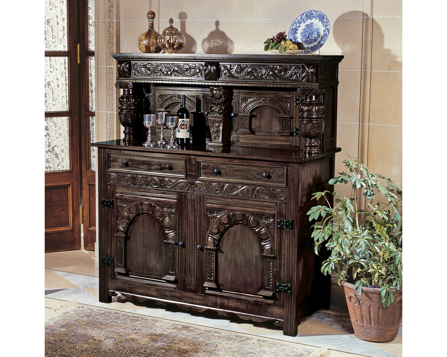 Toscano - Jacobean Court Cupboard Buffet Table