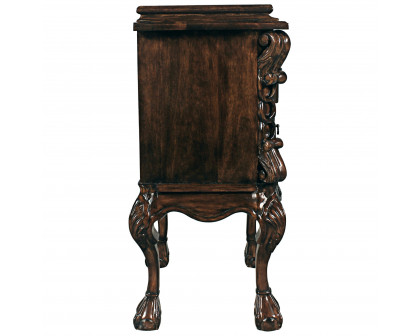 Toscano - Chateau Lorraine Bedside Table in Cherry, Mahogany