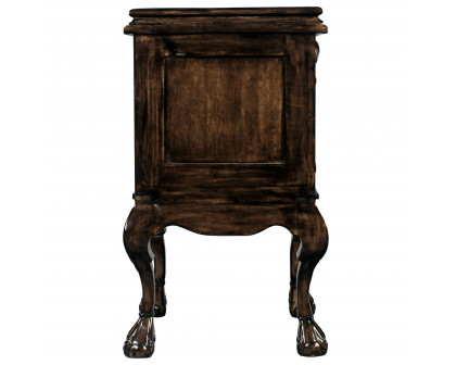 Toscano - Chateau Lorraine Bedside Table in Cherry, Mahogany