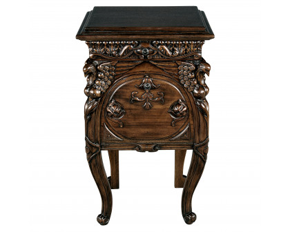 Toscano - Falconcrest Occasional Side Table in Mahogany