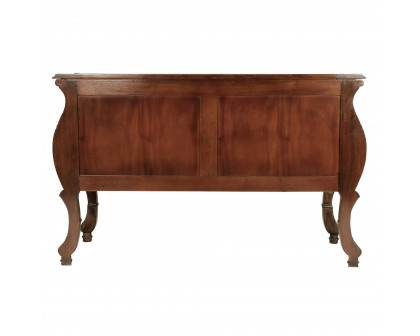 Toscano - Le Piccard Bombe Console Table in Cherry, Mahogany